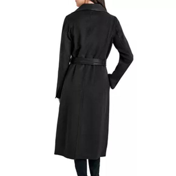 Tahari Juliette Belted Wool Blend Coat Small Plus - Picture 2 of 2